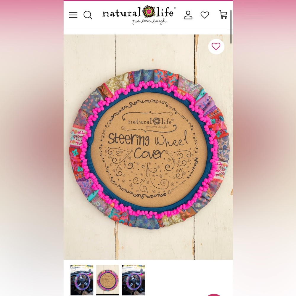 Steering wheel cover